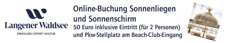 Online-Buchung Sonnenliegen mit Sonnenschirm  &copy; Stadt Langen