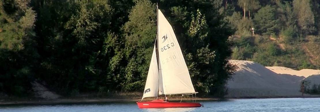 Segelboot am Langener Waldsee