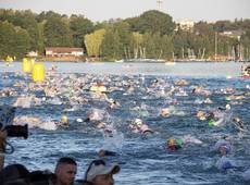 ironman 29.06.2025 schwimmstart 02 © Markus Schaible/Stadt Langen