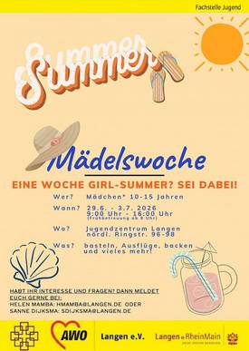 Sommer-Mädelswoche im Jugendzentrum &copy; Jugendzentrum