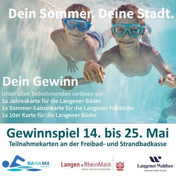 Teilnahmebedingungen Gewinnspiel der Bäder 2026 &copy; BAHAMA Langen GmbH
