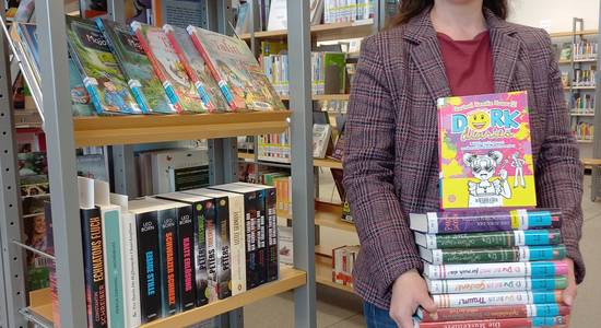 Katharina Becker-Busse in der Stadtbücherei