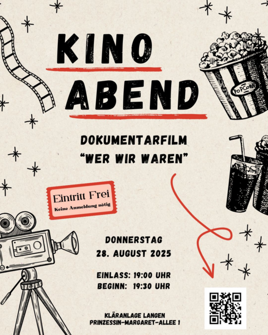 Movie Night Flyer AVLEE © Abwasserverband Langen/Egelsbach/Erzhausen