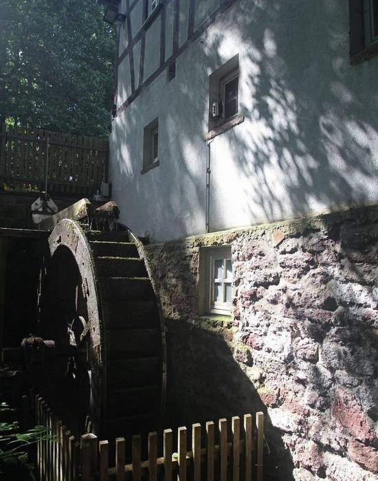 Altes Mühlrad Merzenmühle © Stadtarchiv/Stadt Langen