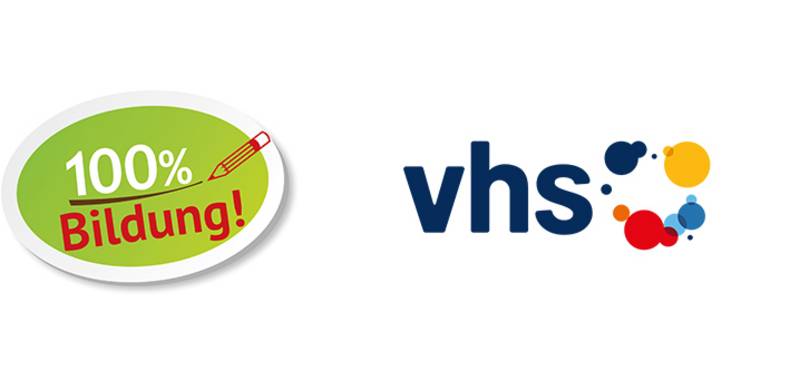 Banner mit Logo der vhs Langen