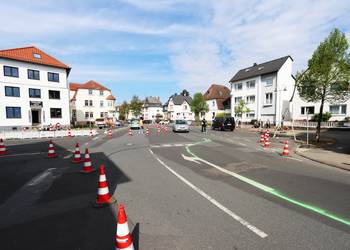 Ist-Zustand mit Simulation einer möglichen Verkehrsführung