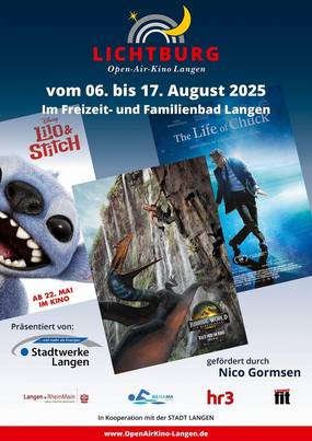 plakat 5. open air kino langen 06. 17.08.2025