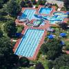 Luftbild Freibad Langen
