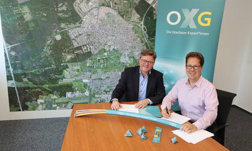 Unterzeichnung Letter of Intent / Absichtserklärung zwischen Stadt Langen und OXG © Sabine Dexheimer